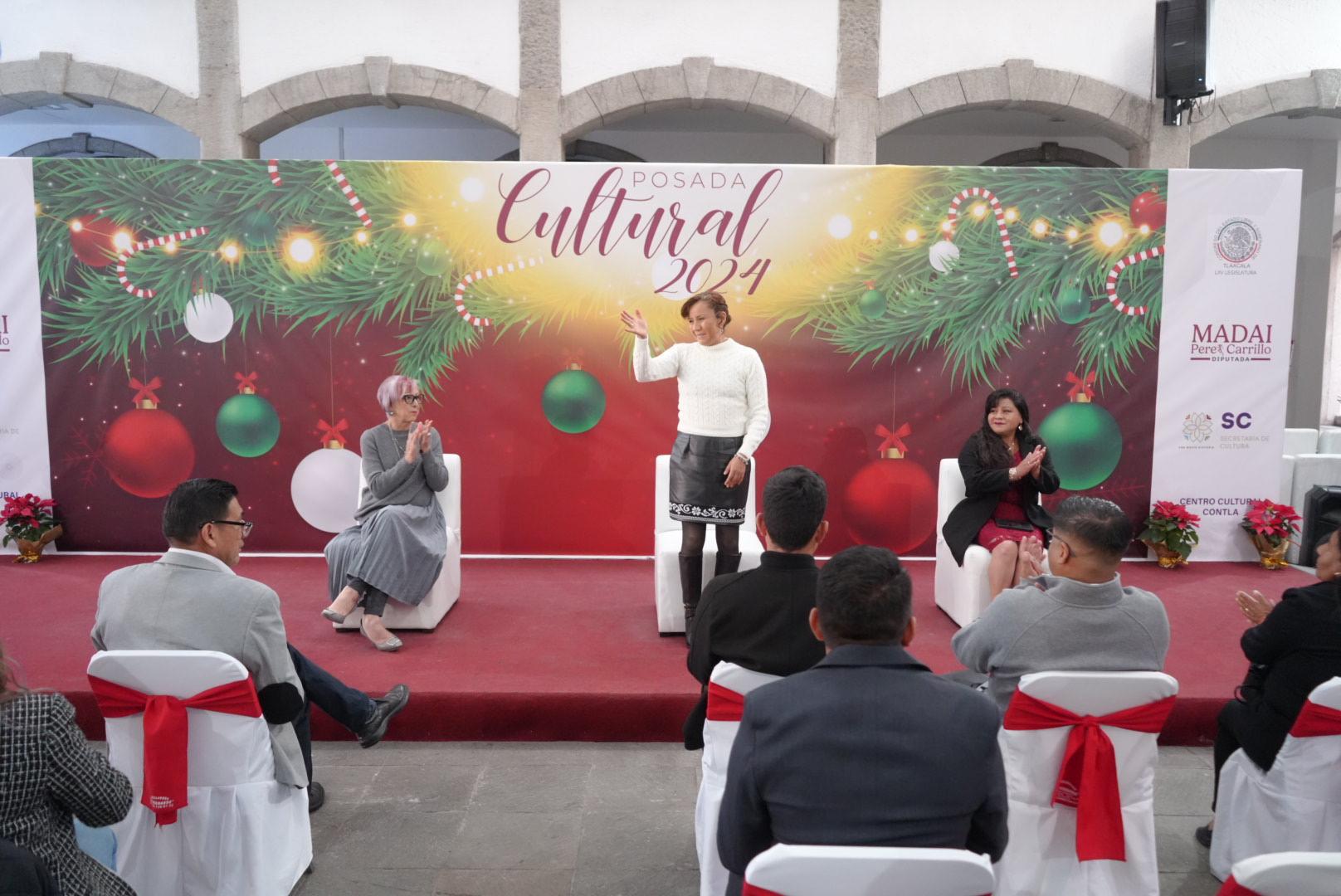 Promueven cultura y tradiciones con la 'Posada Cultural' en el Congreso